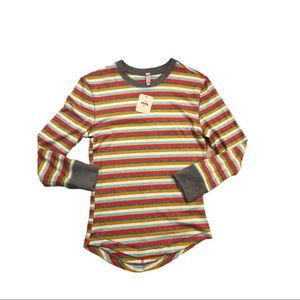 FREE PEOPLE STRIPPED SHIRT S